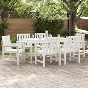 Sedie da Pranzo da Giardino  6 pcs Bianche 65.5x55.5x88 cm HDPE