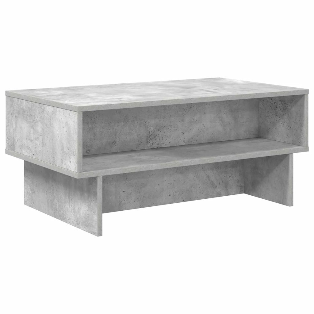 Tavolino da salotto Grigio cemento 80 x 46 x 35 cm