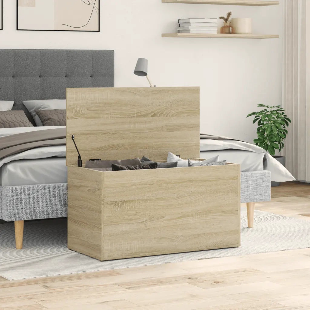Cassapanca Rovere Sonoma 84x42x46 cm in Legno Ingegnerizzato cod mxl 48471