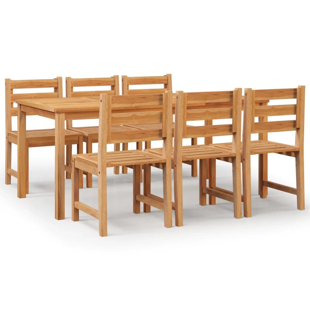 Set da Pranzo da Giardino 7 pz in Legno Massello di Teak cod mxl 37495