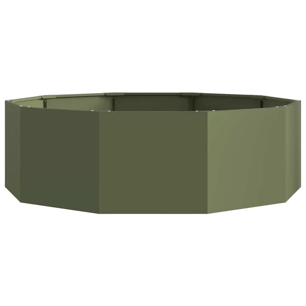 Fioriera Verde oliva 120 x 120 x 35 cm Acciaio 883727