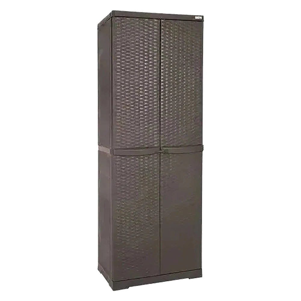 ARMADIO ALTO 'RATTAN WENGE' cm 65x P 45x H 178  - TRIOPLAST
