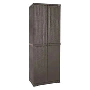 ARMADIO ALTO 'RATTAN WENGE' cm 65x P 45x H 178  - TRIOPLAST