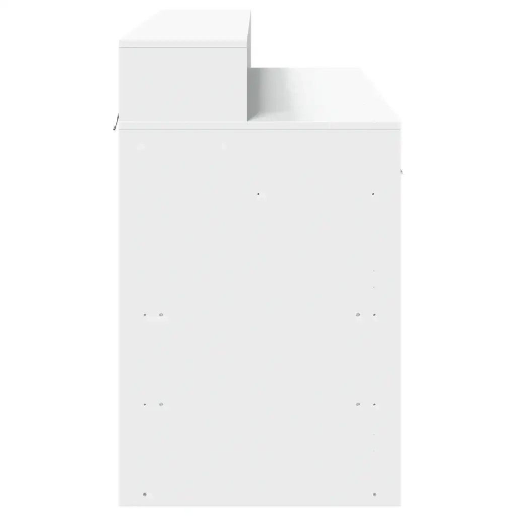 Scrivania con Luci LED Bianca 120x55x91 cm in Truciolato 3309411