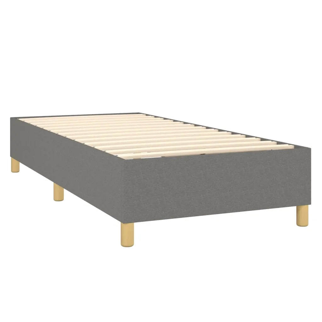 Giroletto a Molle con Materasso Grigio Scuro 80x200 cm Tessuto 3128718