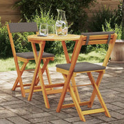 Set da Pranzo per Giardino con cuscino 3 pcs Olio Naturale 4105502