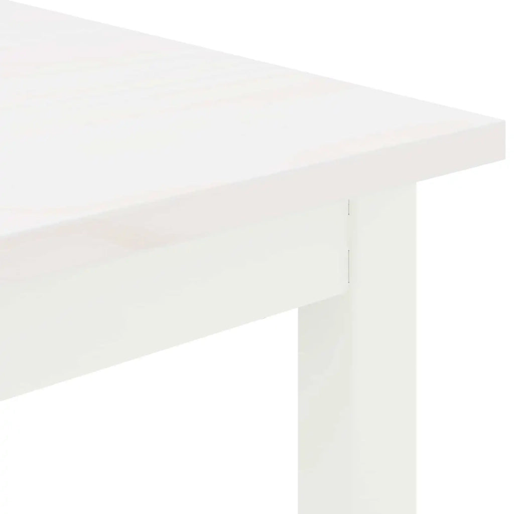 Tavolino da salotto Bianco 100 x 100 x 45 cm Pino massello 892770