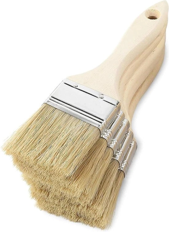 Set di pennelli piatti - 5 pezzi - set di pennelli piatti - piatto - per tutti i tipi di vernice - Pennello piatto per vernice - 25mm - 38mm - 50 mm - 62mm - 75mm - Materiali per verniciatura/pittura