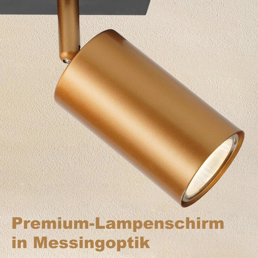 ZMH Faretto da soffitto 2 fiamme E14 moderne metallo sfera vetro 40cm per corridoio cucina