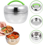 Lunchbox Termico in Acciaio - Isolato e Portatile - 0.8L