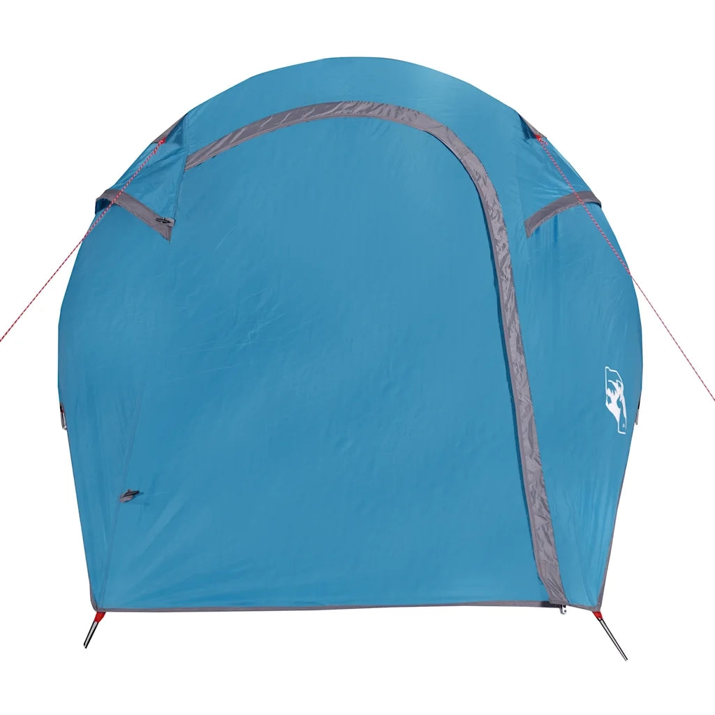 Tenda da Campeggio a Tunnel per 3 Persone Blu Impermeabile 94601