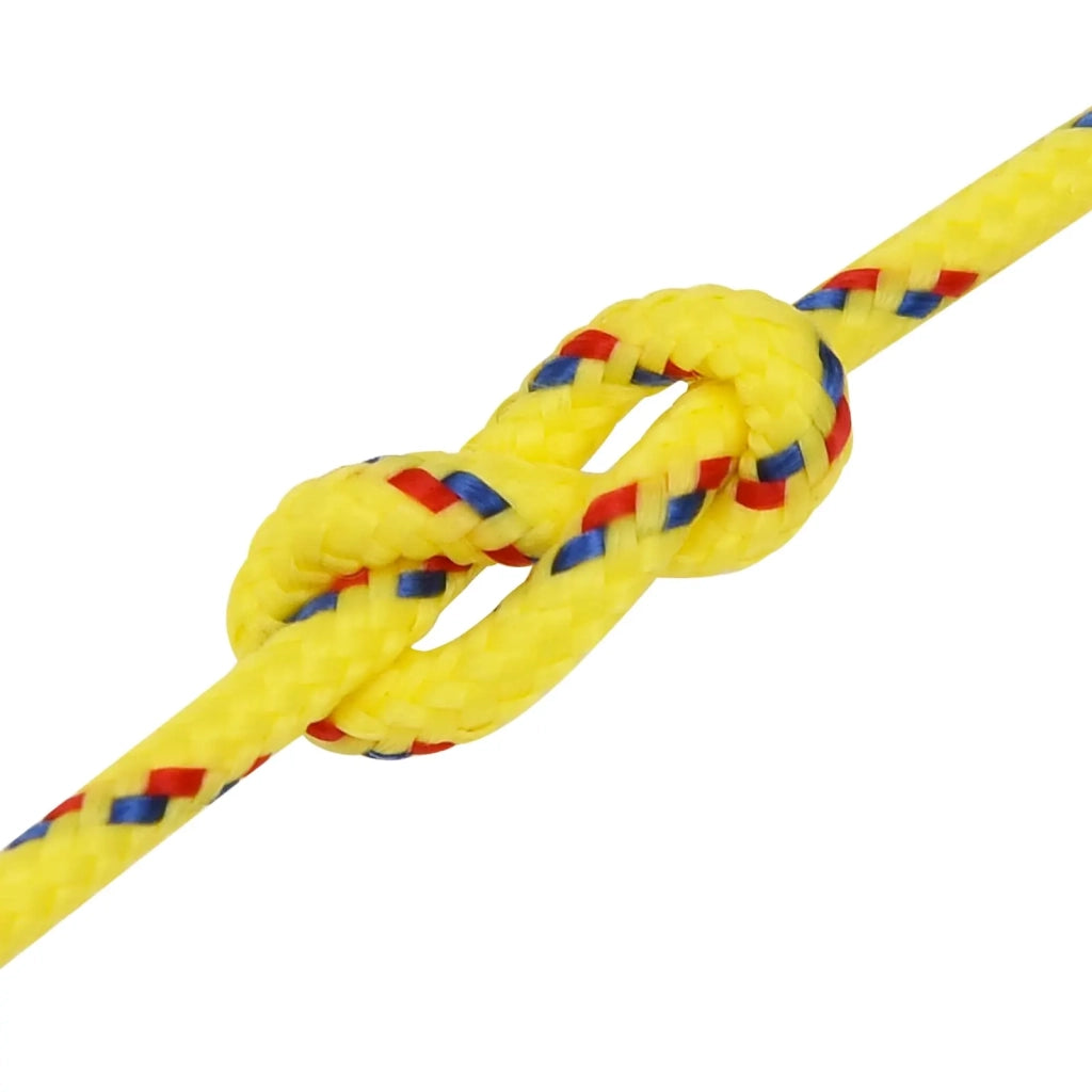 Corda multiuso 5 mm 100 m Giallo PP 150 kg Carico massimo 3473098