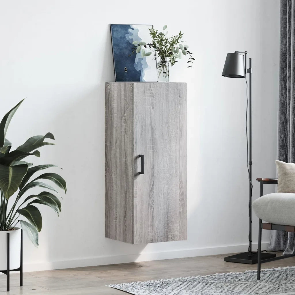 Mobile a Parete Grigio Sonoma 34,5x34x90 cm 828858