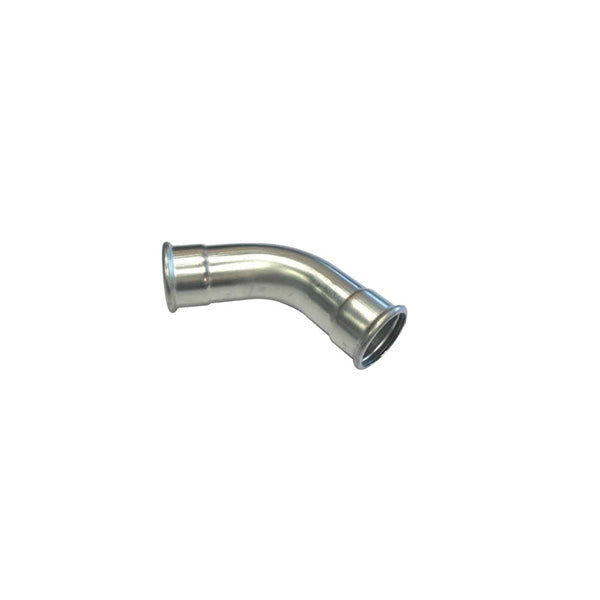 curva pressare femmina  45 INOX 316 press fitting  22 profilo M