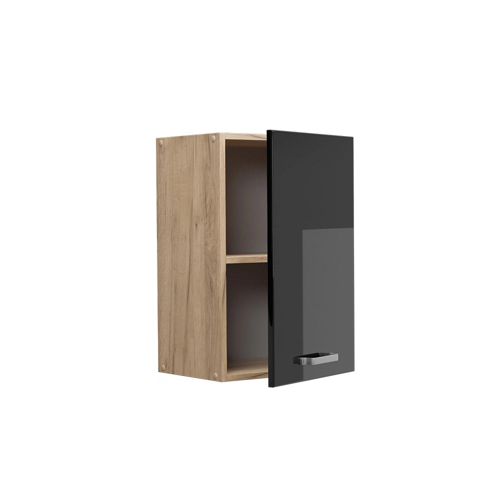Vicco Pensile da cucina Nero lucido 40 cm