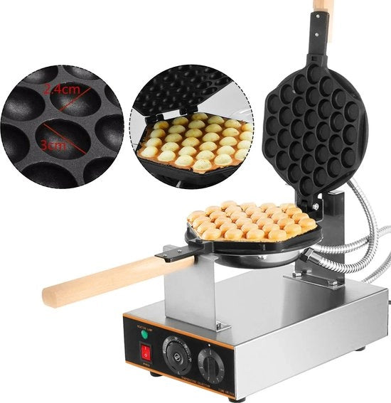 Wafeliera elettrica in acciaio inossidabile - 1400W