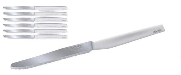 Set 6 Coltelli da tavola Cucina pedrini italiano Bianco