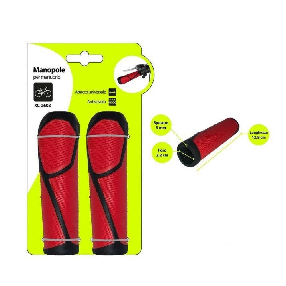 Trade Shop - Coppia Manopole Per Manubrio Sterzo Bicicletta Universale Antiscivolo Xc-2603 -
