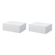 Comodino sospeso con cassetto ¨C Xylo ¨C Bianco 40x30x15 cm
