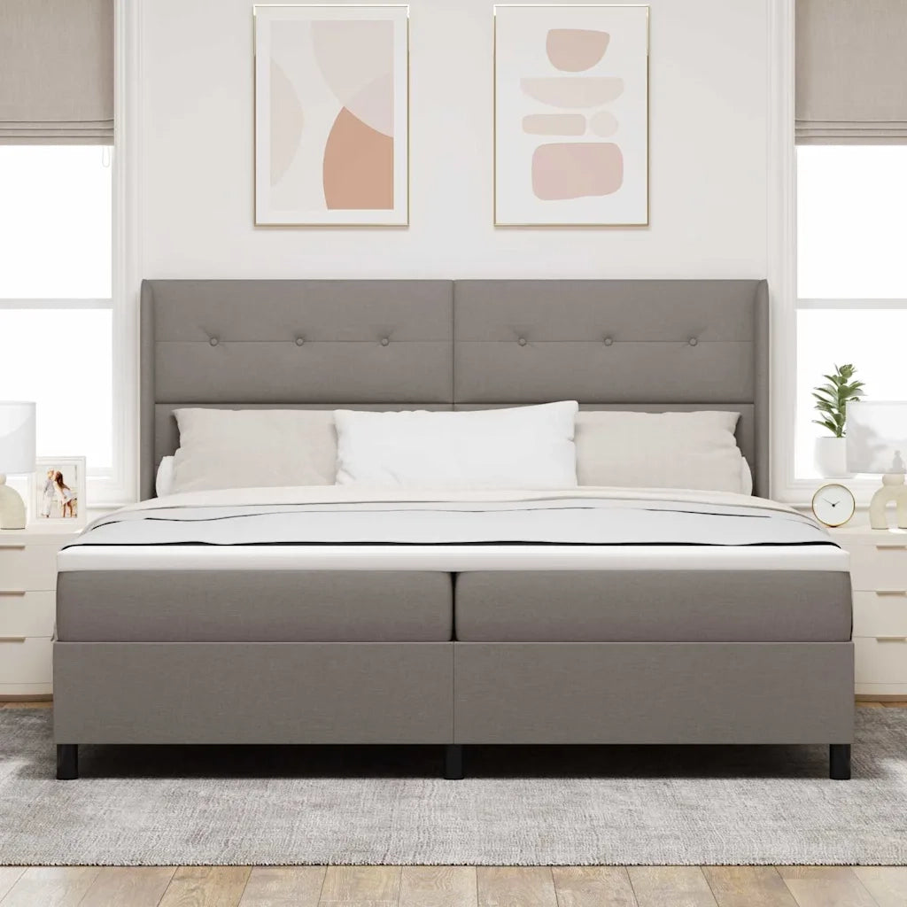 Letto a molle con materasso Talpa 200 x 200 cm Tessuto 3341669
