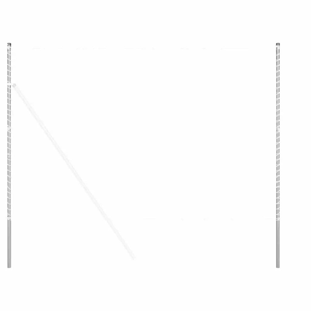 Palo della recinzione 2 pz Argento CFW9181879