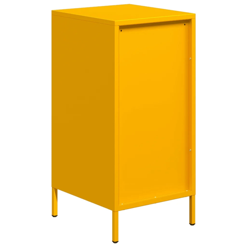 Credenza-Buffet-Armadio da cucina Giallo Senape 35x39x73,5 cm Acciaio Laminato a Freddo 151000