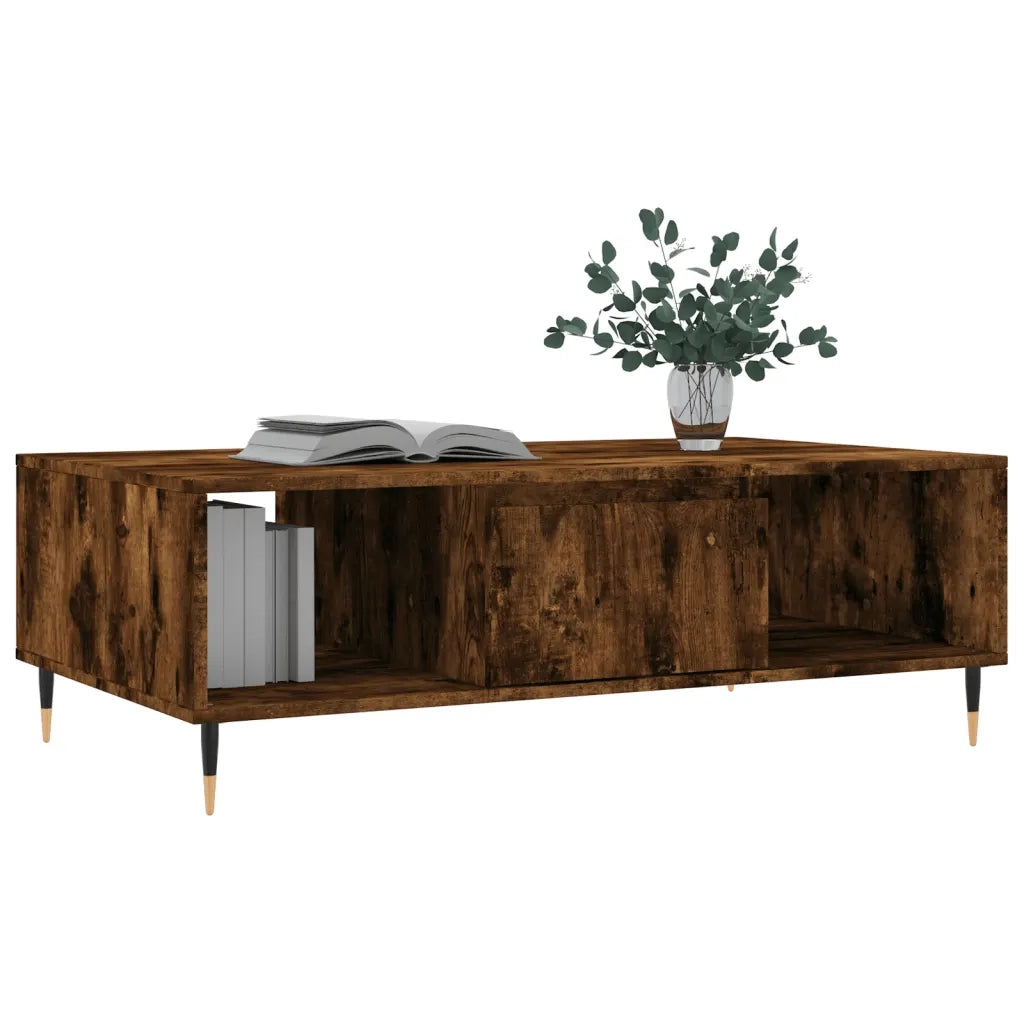 Tavolino da salotto | Tavolino da caff¨¨ | Tavolino da Soggiorno Rovere Fumo 104x60x35 cm Legno Multistrato
