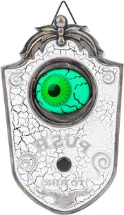 Decorazione di porta per Halloween con suono - Tema occhio - Accessorio divertente o spaventoso per bambini - Ideale per festa di Halloween - Atmosfera di evento - P018 Occhio unico.