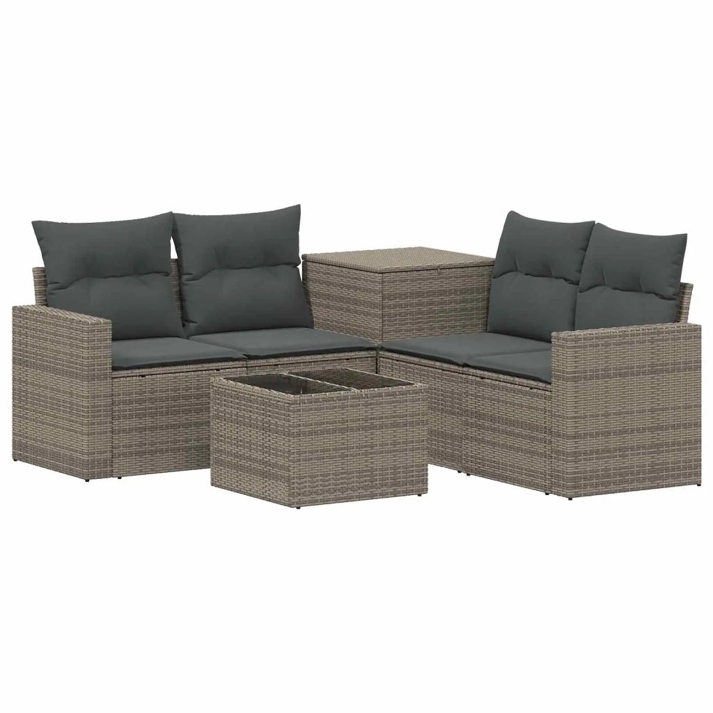 Set di divani 6 pz Grigio e Grigio Scuro 3447406