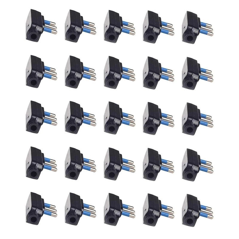 Spina Elettrica Salvaspazio Laterale 2P+T 16A 25V Max 1500W Nero