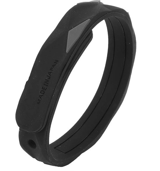 Polsband Antistatico - Banda di Silicone - Nero - Rimozione Elettrostatica - Migliora il Sonno - Uomo/Donna - Banda Elettrostatica per Braccio