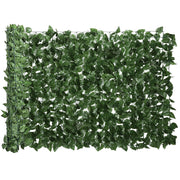 Arella Siepe Sintetica Artificiale Arrotolabile e Impermeabile 300x100 cm in Seta e PE Verde Scuro