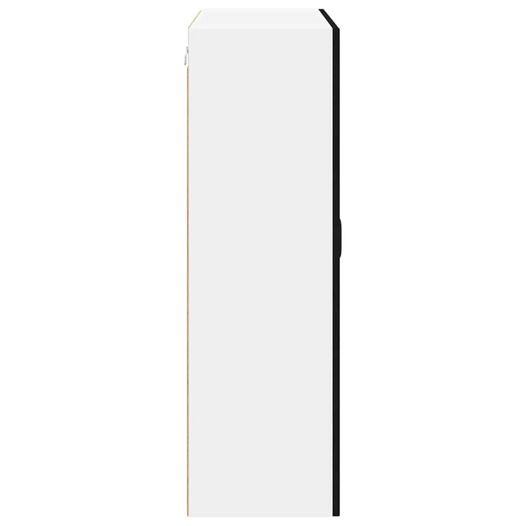 Mobile da cucina moderno ed elegante 80 x 31 x 100 cm pratico contenitore in legno ingegnerizzato nero 02_0054163