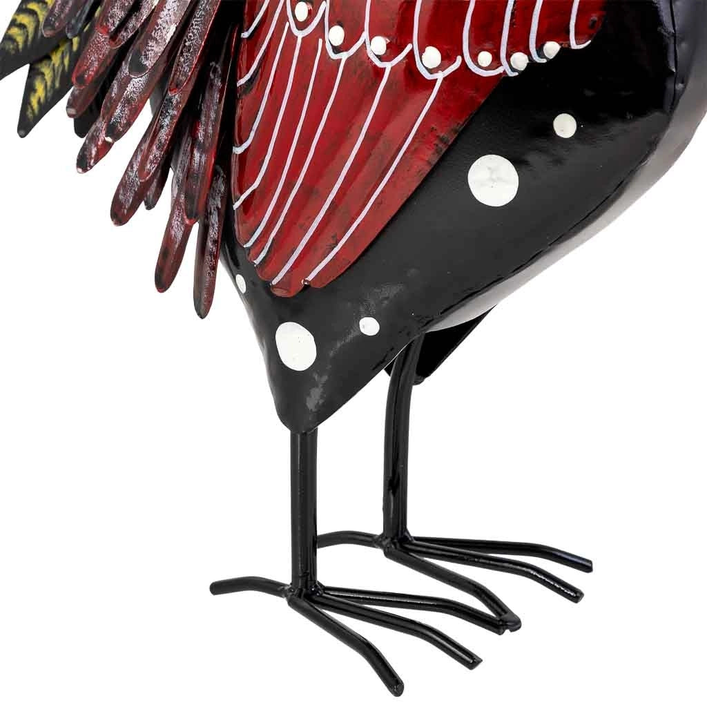 Gallo decorativo in metallo 40,64x15,24x49,53h cm