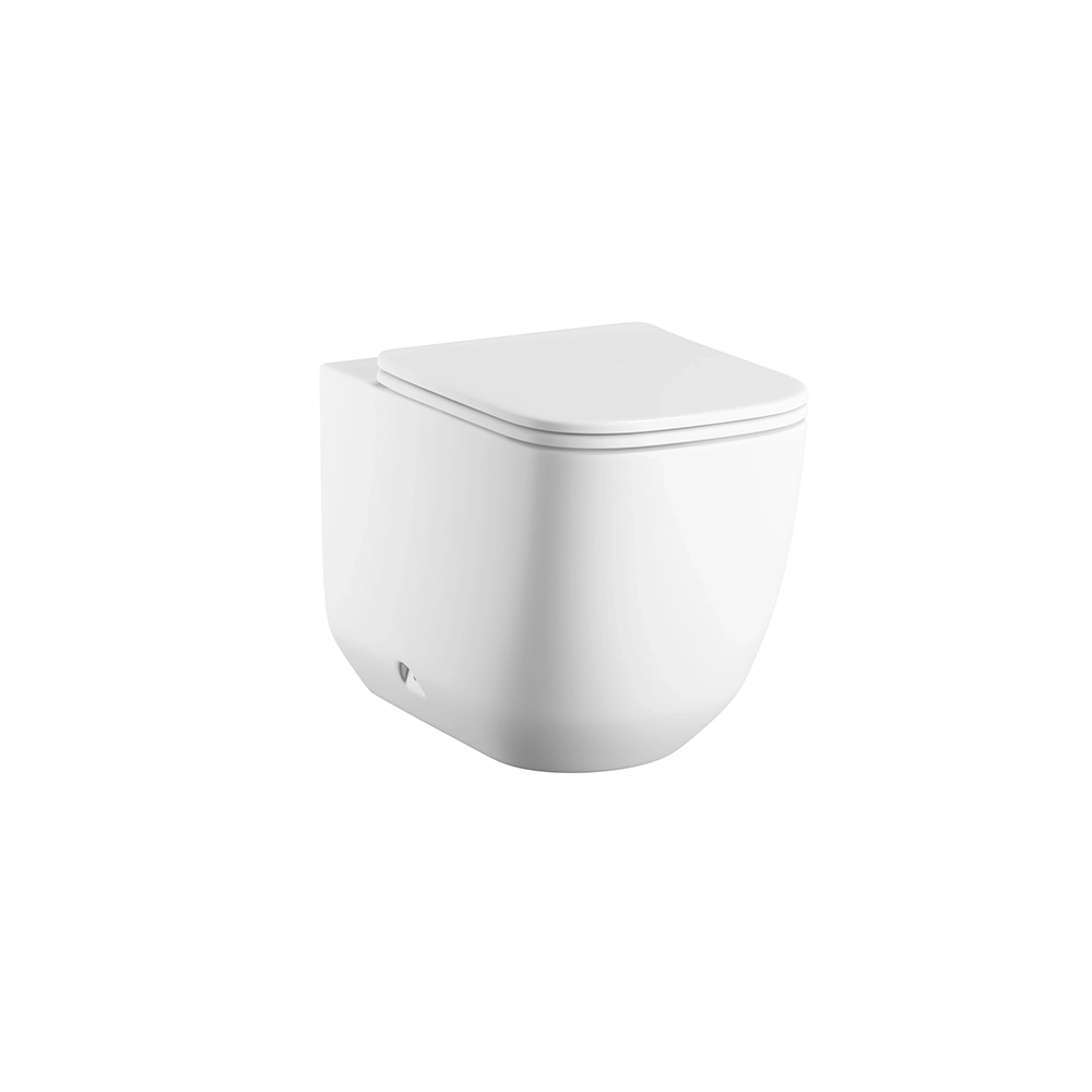 Sanitari filomuro in ceramica bianco lucido vaso tornado silent flush sedile soft-close e bidet | Riga