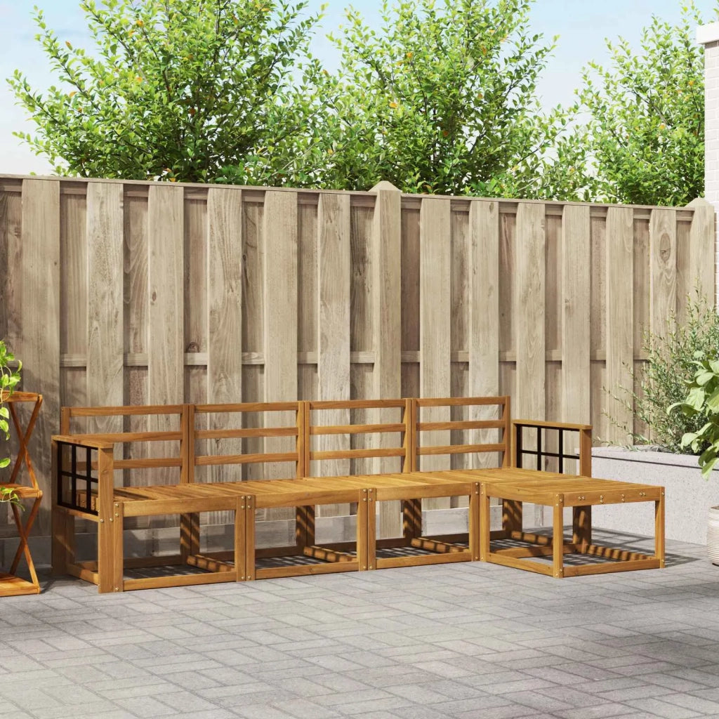 Set di divani da esterno 5 pcs Naturale