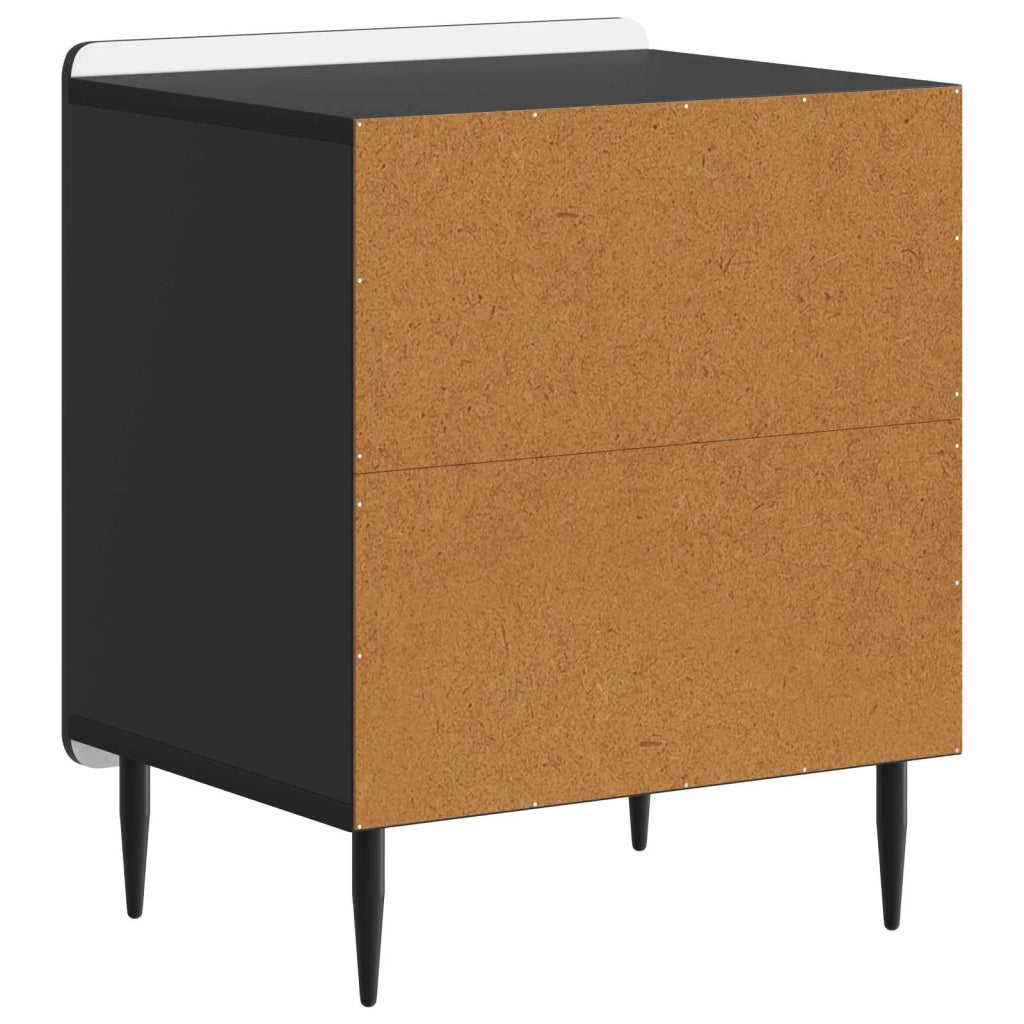 Armadio da Notte Nero 43 x 34,5 x 52 cm Legno ingegnerizzato 894337