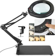 Verglassio a Mano con Luce e Stabilizzatore per Fai da Te e Lettura - 10x Amplificazione