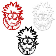 NARUTO - Adesivo murale wall sticker in vinile 55x70 cm Colore: nero