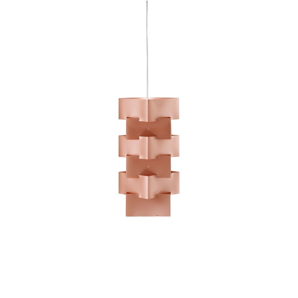 Sospensione Moderna Building Polilux ® Rame E Metallo Cromo 1 Luce E27