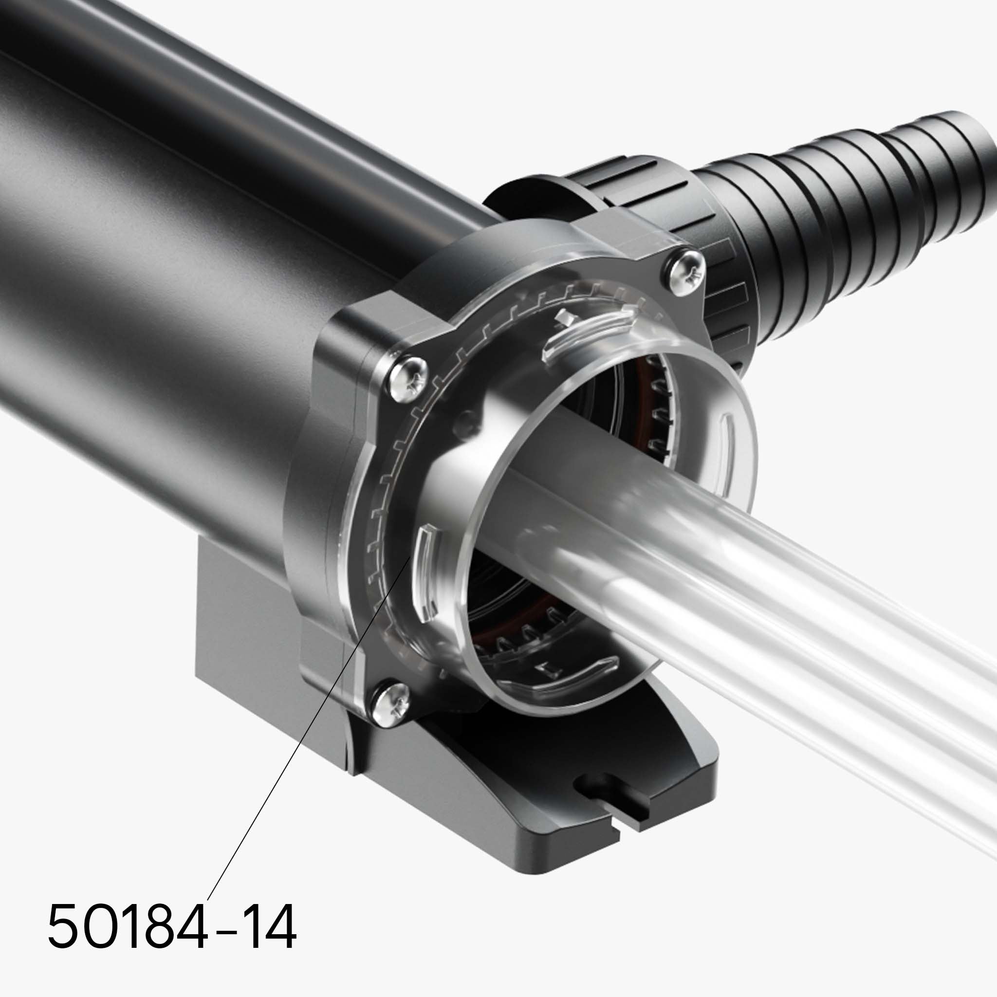 Tubo di vetro al quarzo di ricambio per chiarificatore per laghetti CUV-324