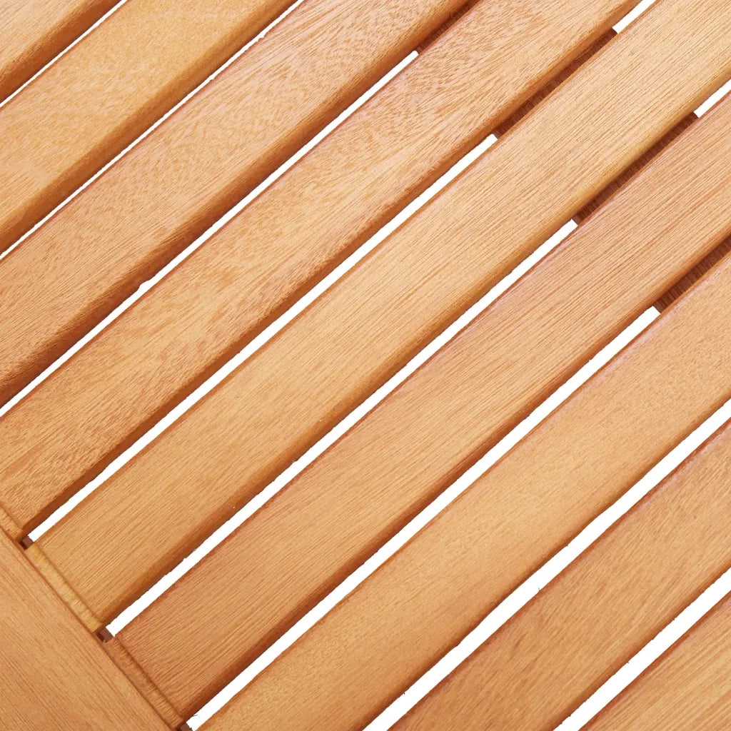 Panca da Giardino 3 Posti 150 cm Legno Massello di Eucalipto 47291