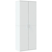 Credenza | Madia | Buffet da pranzo | Armadio da pranzo Bianca 70x35x180 cm in Legno Multistrato