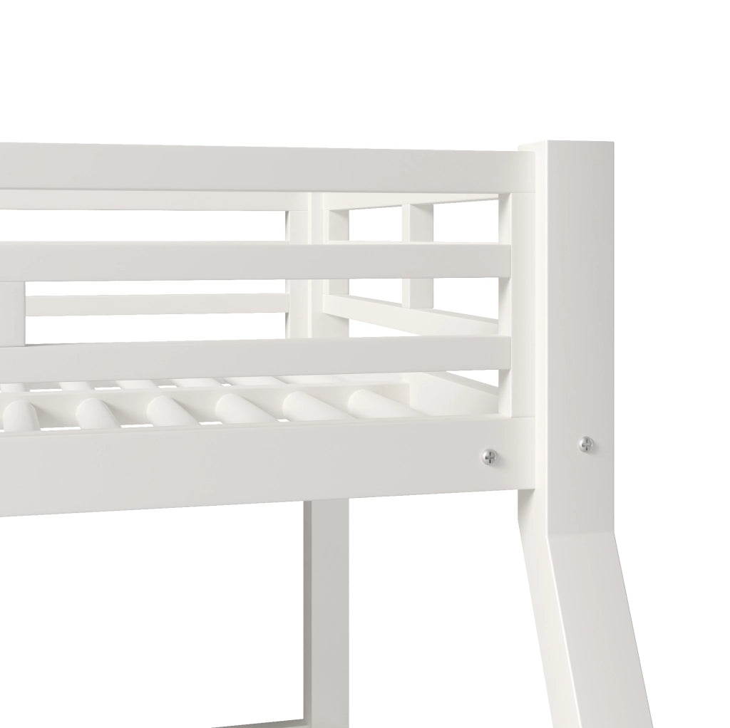 Letto a castello triplo 140x200 cm in metallo bianco