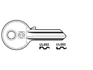 CHIAVI PER CILINDRI UNIVERSAL 4 SPINE GRANDI IN ACC. NICH.- - UL052 DX - 100 pezzi SILCA