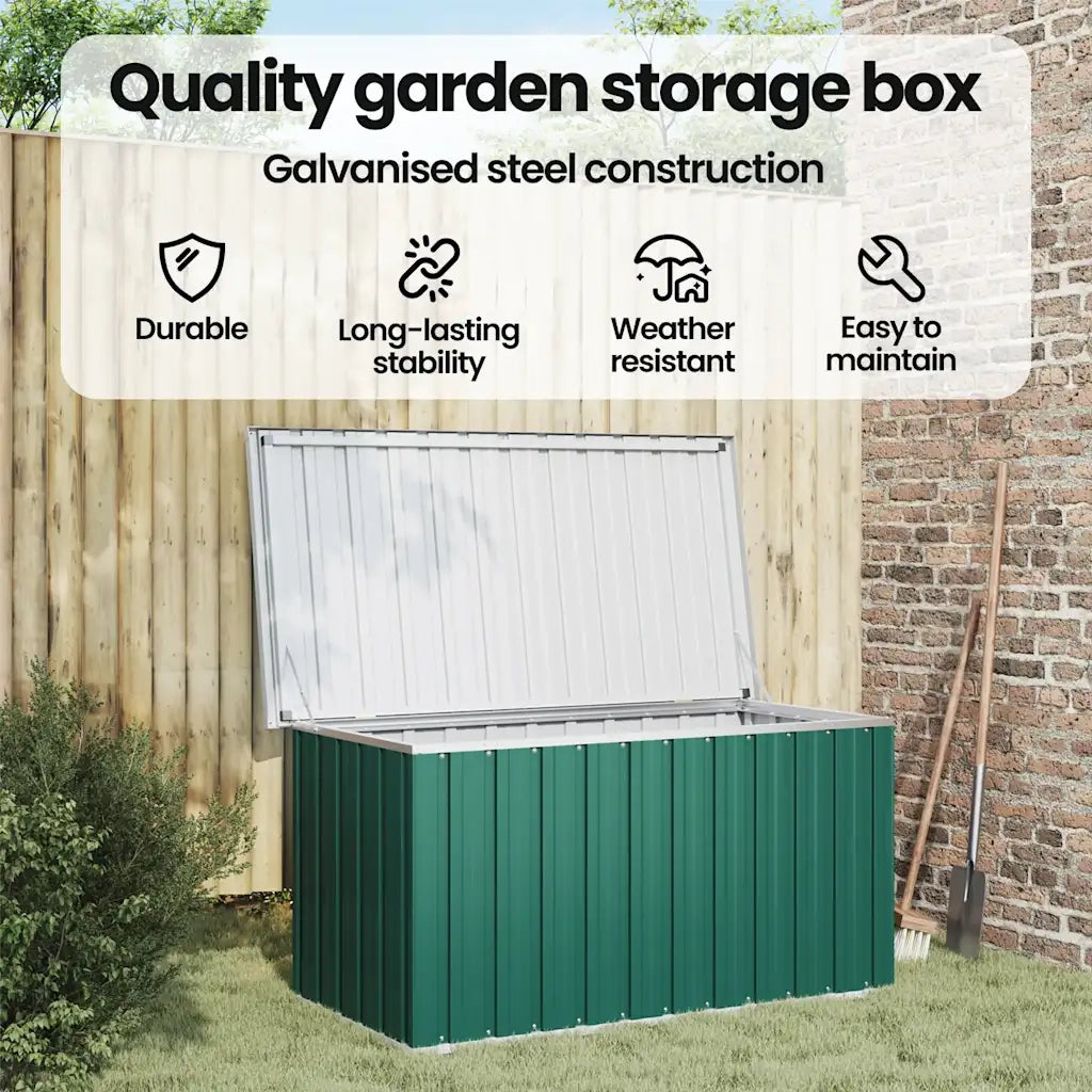 Baule da giardino verde 129x67x65 cm CFW6977996