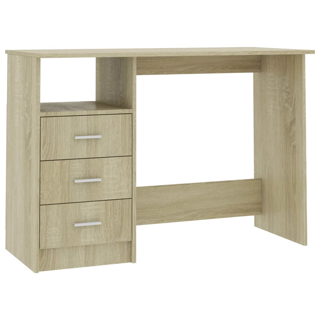 Scrivania con Cassetti Rovere Sonoma 110x50x76 cm in Truciolato cod mxl 64129