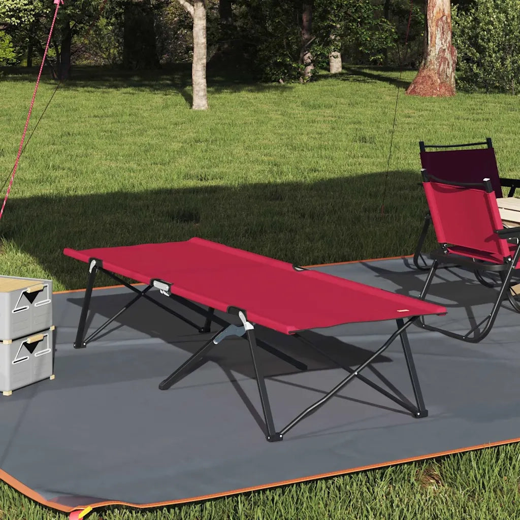 Letto da campeggio pieghevole Rosso 206 x 76 x 74 cm CFW7627543