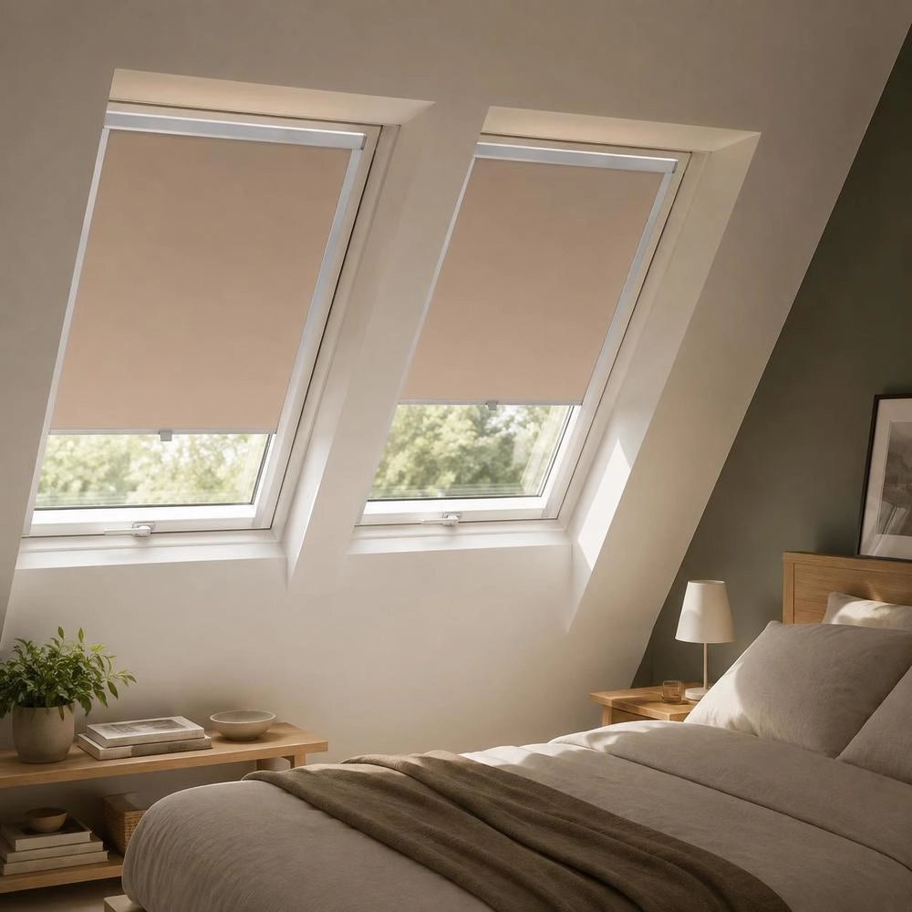 Blackout Roller Blind Beige M06/306