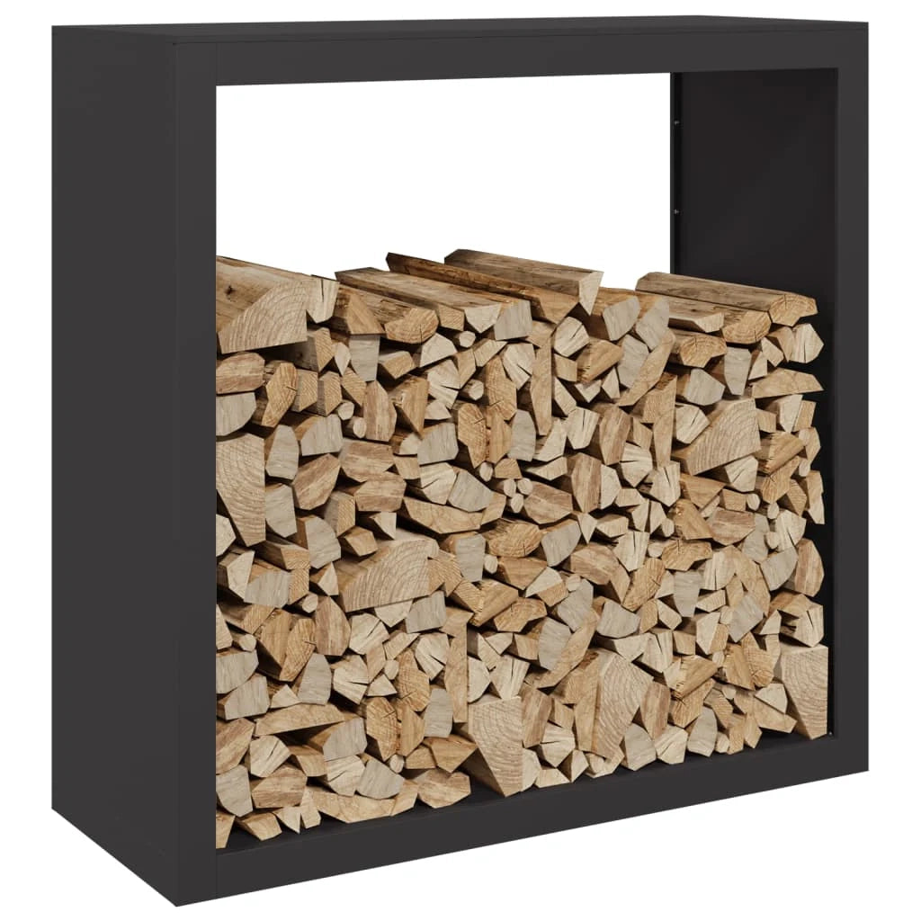 Portalegna 100 x 40 x 100 cm acciaio nero 02_0043686